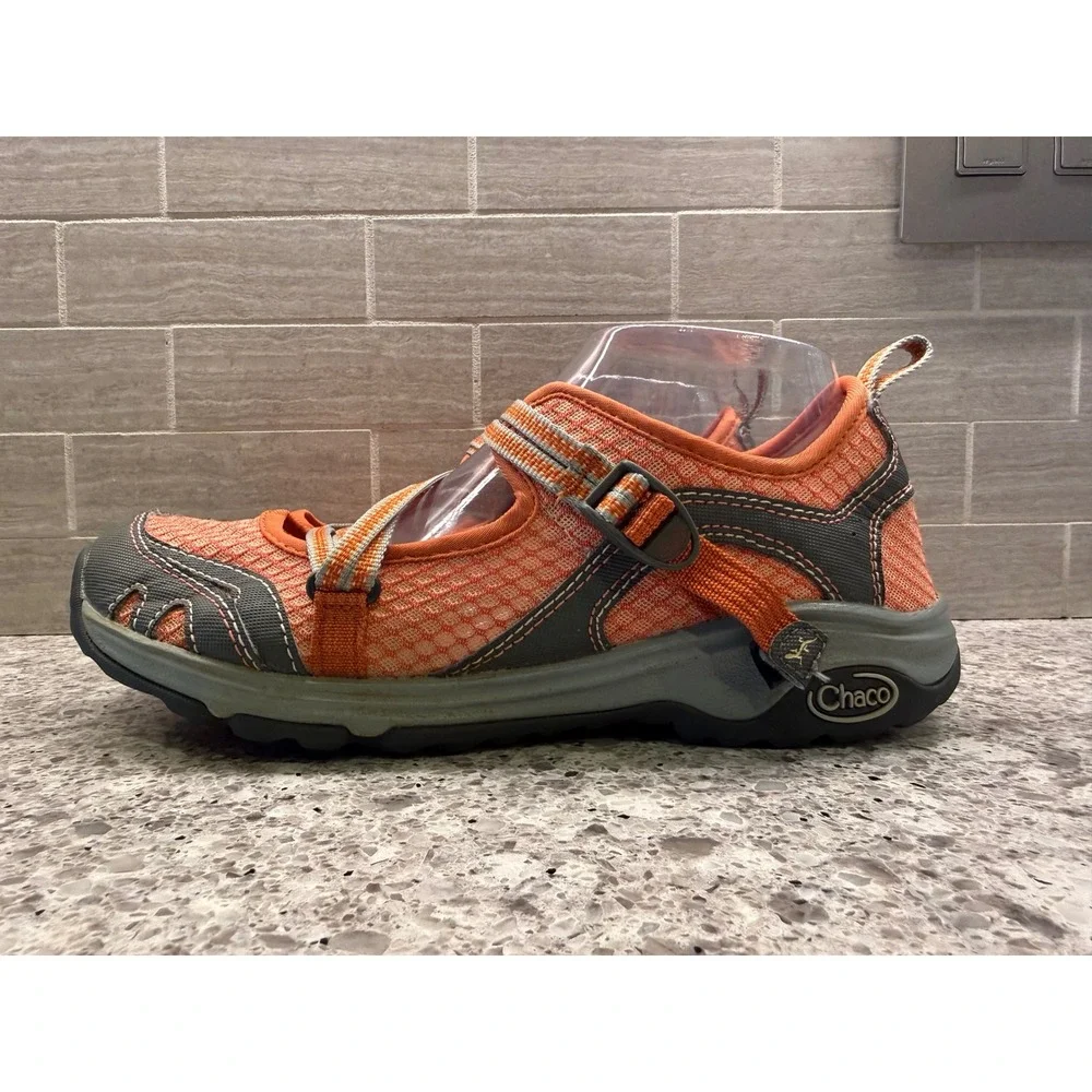 Chaco Women's Outcross EVO MJ Shoes Orange/Grey Gorpcore Water Hiking Size 8.5